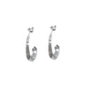 Facet Large Silver Hoop Earrings - laconicfinejewellery