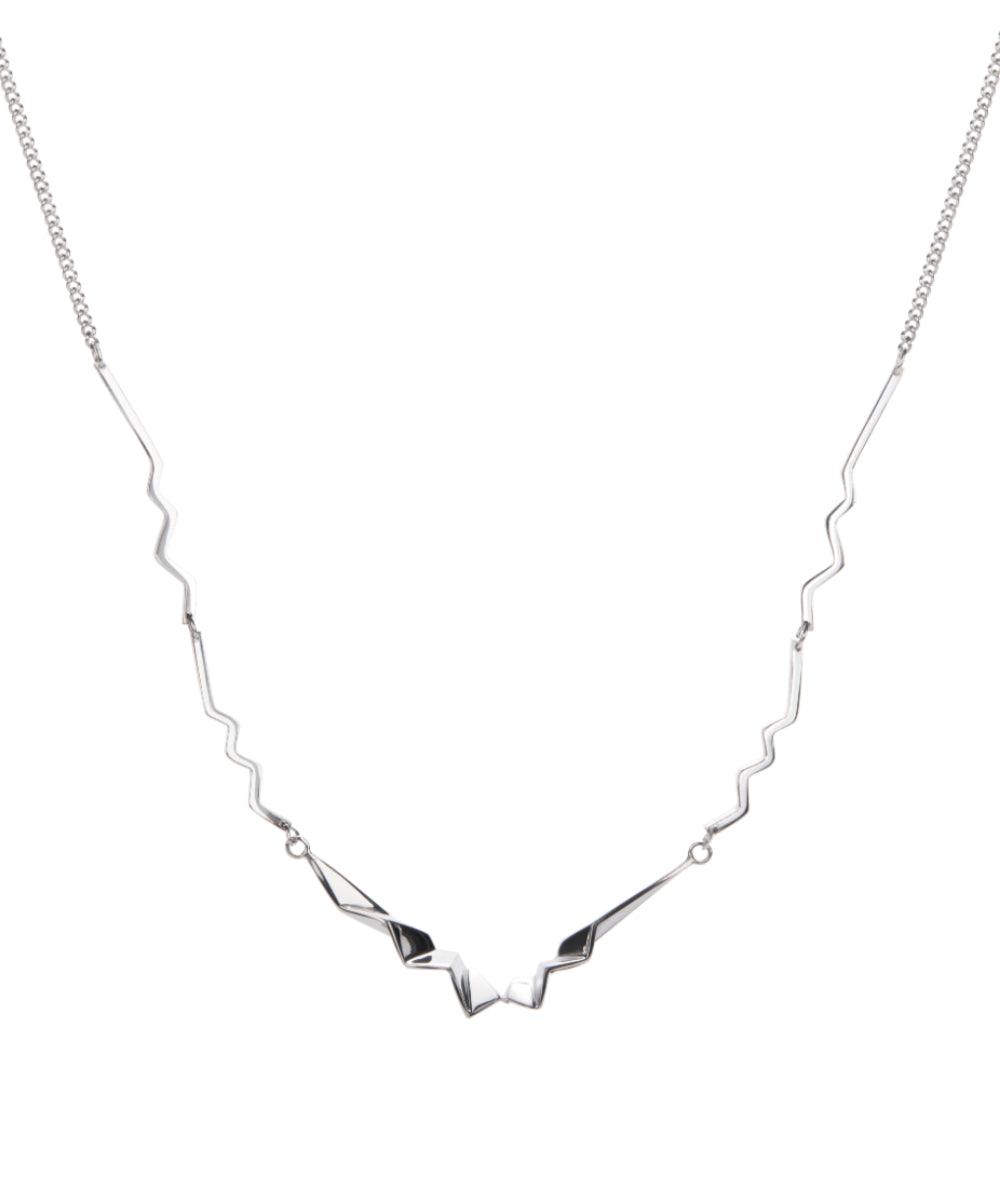 Fracture Silver Necklace - laconicfinejewellery