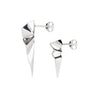 Fracture Silver Mismatched Stud Earrings - laconicfinejewellery