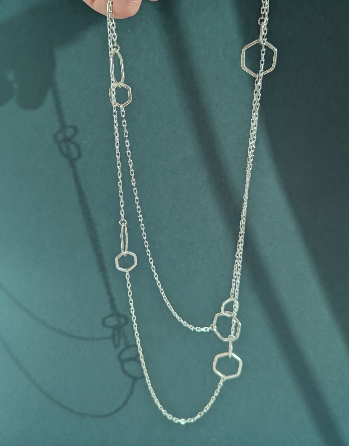 Causeway Interlinked Long Necklace