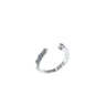 Facet Silver Open Ring - laconicfinejewellery