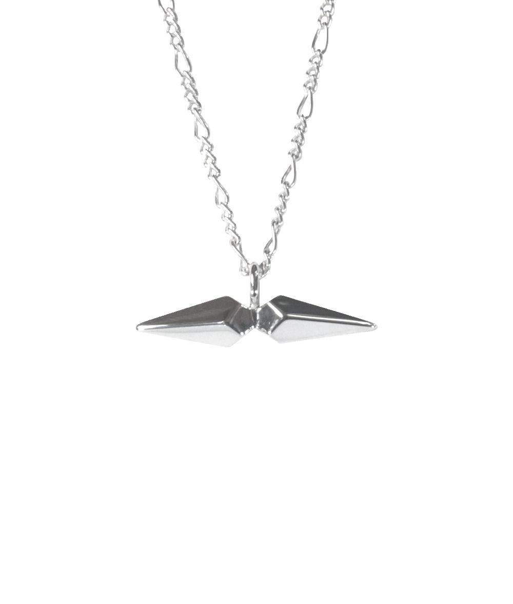 Facet Silver T-bar Necklace - laconicfinejewellery