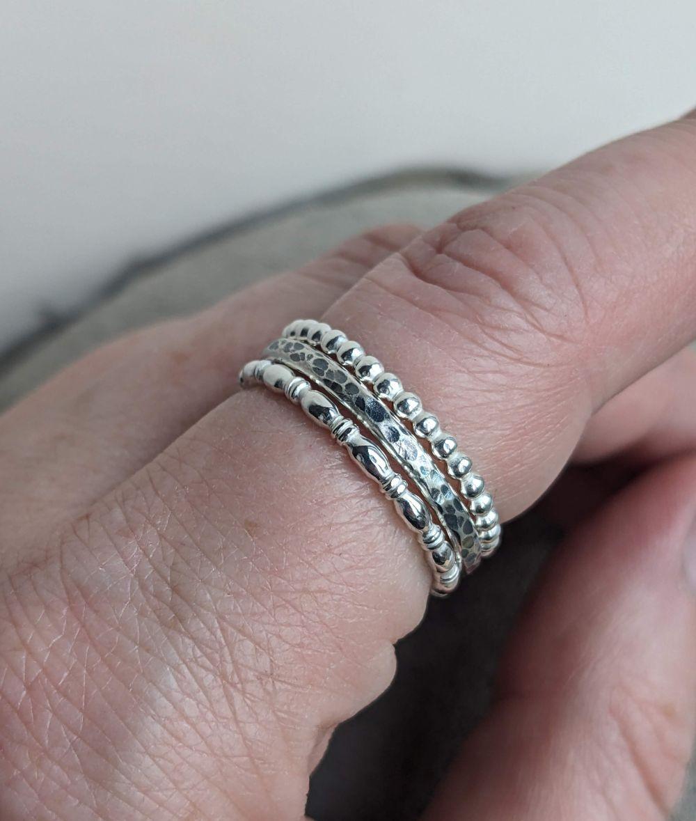 Silver Stacking Rings Workshop - laconicfinejewellery